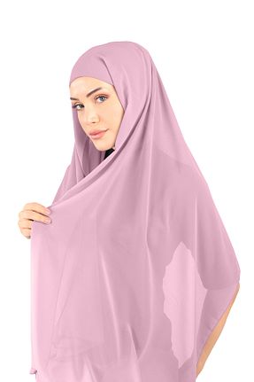 روسری بنفش شیفون Ecardin - کد 861951457