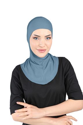 کلاه شنای حجاب آبی زنانه Ecardin - کد 861951195
