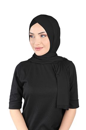 روسری مشکی پلی استر Ecardin - کد 861951066