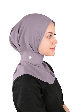 روسری بنفش ساده Ecardin - کد 861951055