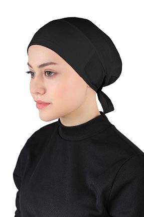 کلاه شنای حجاب مشکی زنانه Ecardin - کد 861950929