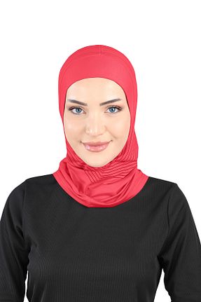 کلاه شنای حجاب قرمز زنانه Ecardin - کد 870670405