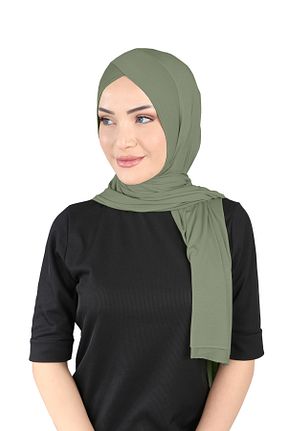 روسری خاکی پلی استر Ecardin - کد 861951275
