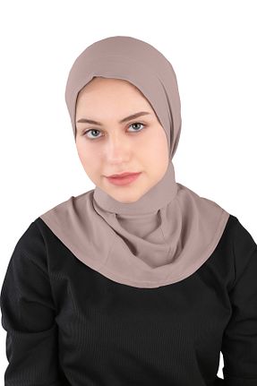 روسری طوسی ساده Ecardin - کد 861951207