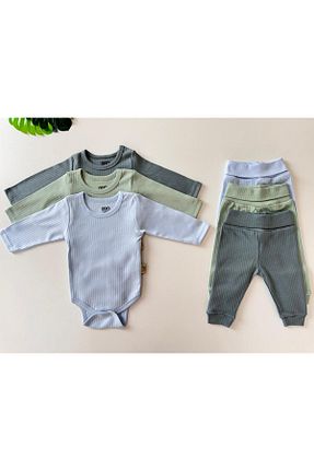 ست نوزادی رنگی بچه گانه پنبه ای EFU BABY - کد 861955212
