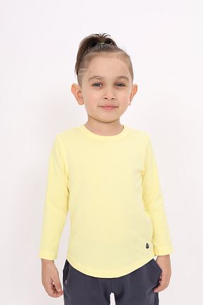 تیشرت زرد بچه گانه یقه دوچرخه Toontoy - کد 849028970