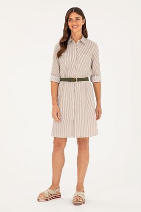 لباس بژ زنانه بافتنی U.S. Polo Assn. - کد 842084150