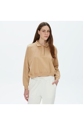سوئیشرت بژ زنانه ساده Nautica - کد 792448727