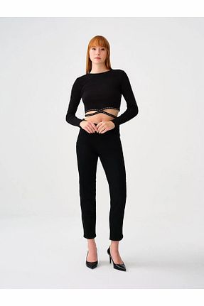 شلوار جین مشکی زنانه پارچه Loft - کد 889710195
