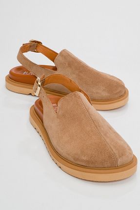 صندل قهوه ای زنانه پاشنه تخت luvishoes - کد 861969209