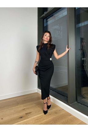 لباس مشکی زنانه بافتنی modaçelikler - کد 797115454