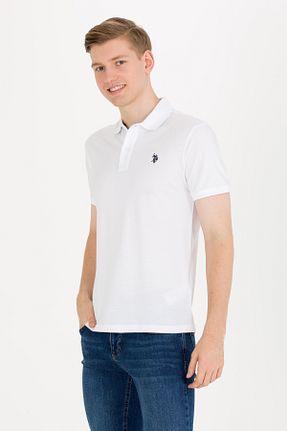 پولوشرت سفید مردانه %100 پنبه U.S. Polo Assn. - کد 839164587