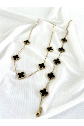 ست استیل طلائی زنانه استیل ضد زنگ Uzay Accessories - کد 856765816