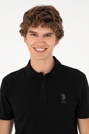 پولوشرت مشکی مردانه پارچه ای U.S. Polo Assn. - کد 830460703