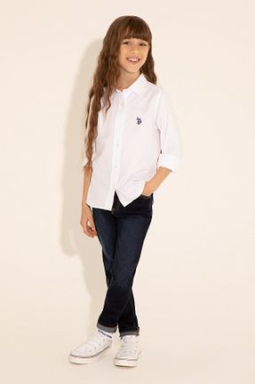 پیراهن سفید بچه گانه یقه پولو U.S. Polo Assn. - کد 832991938