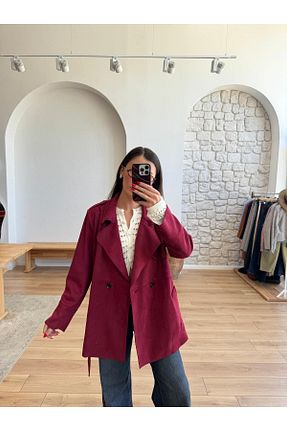 کت زرشکی زنانه رگولار perastore - کد 861997552