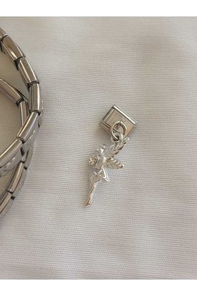 دستبند استیل (فولاد) سفید زنانه استیل (فولاد) bijoux uniques - کد 846270233