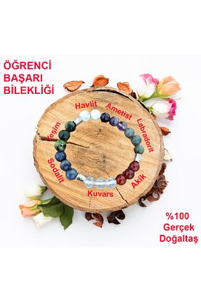 دستبند جواهر رنگی زنانه سنگ طبیعی Can Promosyon Hediyelik - کد 862026715