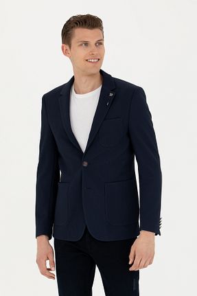 کت سرمه ای مردانه اسلیم U.S. Polo Assn. - کد 838389818