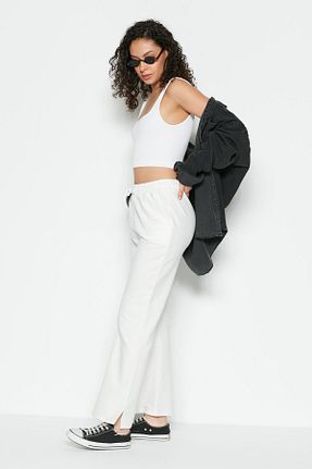 شلوار کرمگن نباتی زنانه Bootcut C&CITY - کد 646636777