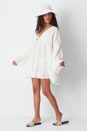 لباس ساحلی نباتی زنانه %100 پنبه C&CITY - کد 830357522