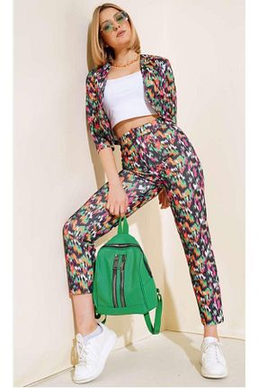 ست بالاتنه و پائین تنه طوسی زنانه بافتنی SUSEEMODA - کد 843630685