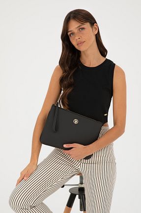 کیف دوشی مشکی زنانه پارچه ای U.S. Polo Assn. - کد 832940305