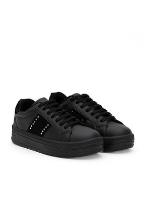 کفش اسنیکر مشکی زنانه بند دار U.S. Polo Assn. - کد 846421484
