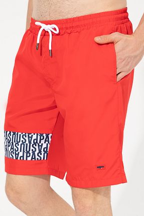 شلوارک ساحلی قرمز مردانه پلی استر U.S. Polo Assn. - کد 435961853