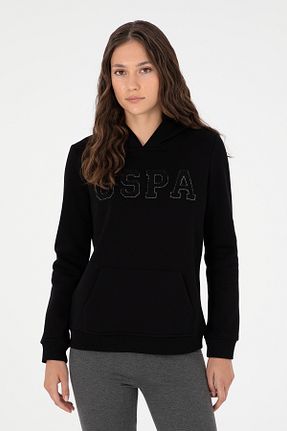 سوئیشرت مشکی زنانه ساده U.S. Polo Assn. - کد 859225468