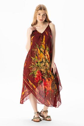 لباس زرشکی زنانه بافتنی Eliş Şile Bezi - کد 182902231
