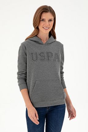 سوئیشرت طوسی زنانه ساده U.S. Polo Assn. - کد 859912246