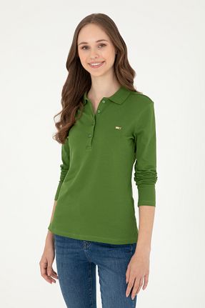 سوئیشرت سبز زنانه ساده U.S. Polo Assn. - کد 859226429