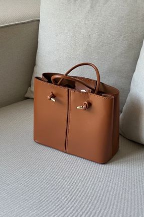 کیف دوشی قهوه ای زنانه چرم مصنوعی Genel Markalar - کد 862106609