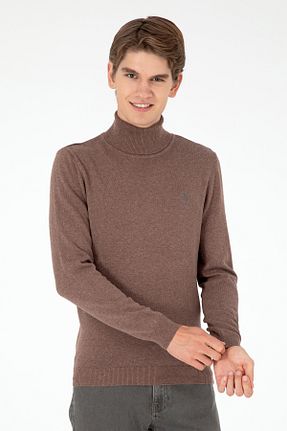 پلیور قهوه ای مردانه ساده U.S. Polo Assn. - کد 859374474