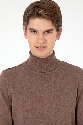 پلیور قهوه ای مردانه ساده U.S. Polo Assn. - کد 859374474