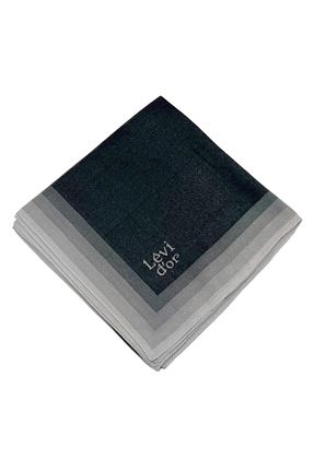 روسری طوسی پلی استر Levidor - کد 828681638