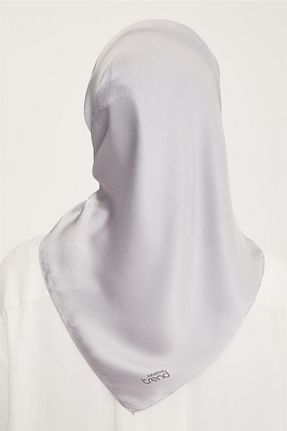 روسری طوسی پلی استر Armine - کد 759421703