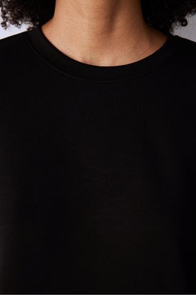 سوئیشرت مشکی زنانه ساده Penti - کد 854619394