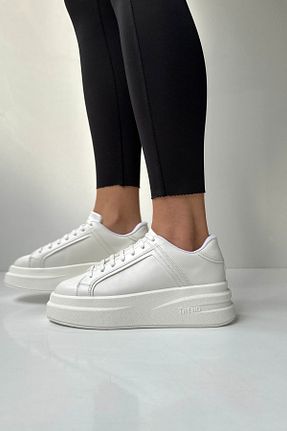 کفش اسنیکر سفید زنانه بند دار Mupa Shoes - کد 772774203