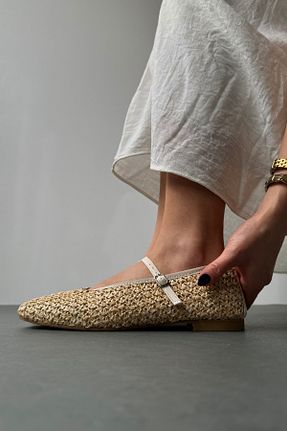 بابت بژ زنانه پلی اورتان Mupa Shoes - کد 830096505