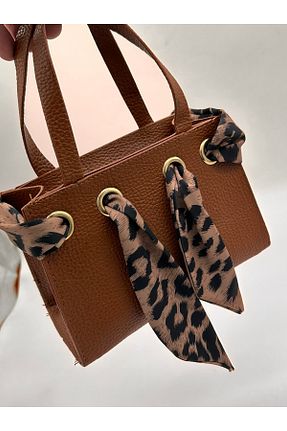 کیف مجلسی قهوه ای زنانه چرم مصنوعی Bymiel - کد 862117560