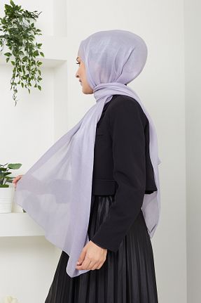 شال طوسی زنانه پلی استر Golden Rose - کد 862120381