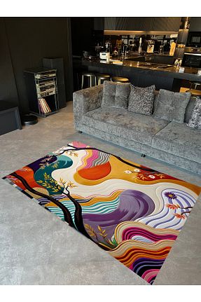 فرش رنگی قابل شستشو Rugs Modern Halı - کد 862120472