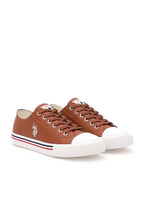 کفش اسنیکر قهوه ای مردانه بند دار U.S. Polo Assn. - کد 860698885
