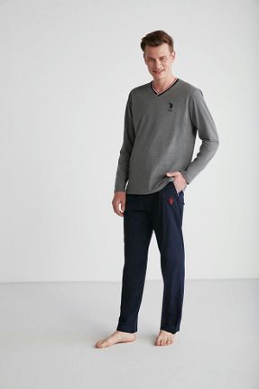 ست لباس راحتی طوسی مردانه ساده U.S. Polo Assn. - کد 770715796