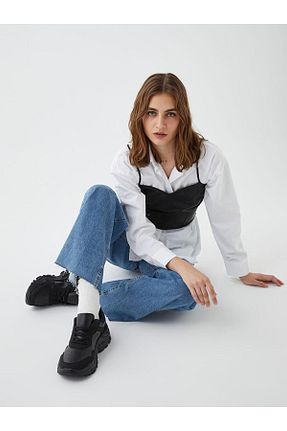 کفش کژوال طوسی زنانه پاشنه کوتاه (1 - 4 سانتی متر) LC Waikiki - کد 862126524