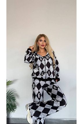 ست بالاتنه و پائین تنه مشکی زنانه رگولار bonibon butikk - کد 862141592