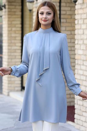 تونیک حجاب طوسی زنانه پنبه پلی استر Esilanur - کد 830483667