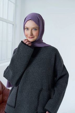 شال بنفش زنانه پنبه ای Modakaşmir - کد 811111107